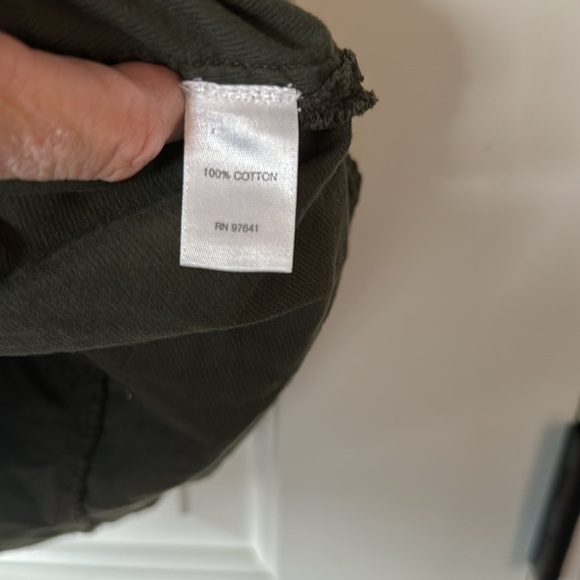 J. Jill Womens Green Corduroy Button Front Long Sleeve Shirt Jacket Size Large - Picture 6 of 8